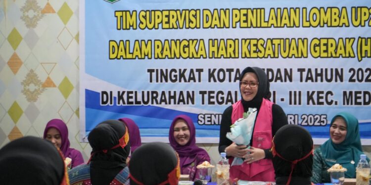 Tim TP PKK Medan Lakukan Supervisi UP2K ke Kelurahan Tegal Sari III