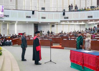 Pj Sekda Medan Hadiri Pelantikan Ketua DPRD Sumut