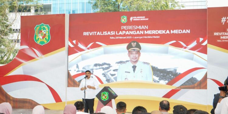 Sehari Sebelum Dilantik Jadi Gubsu, Bobby Nasution Resmikan Hasil Revitalisasi Lapangan Merdeka