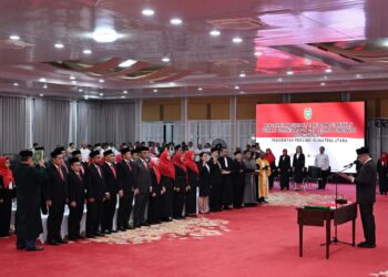 Pelantikan Pejabat Eselon 3 dan 4, Pj Gubernur Fatoni: Pelantikan Pejabat Sudah Sesuai Aturan untuk Percepat Program Pemerintah