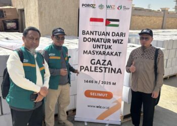 KITA Palestina Bersama Wahdah Inspirasi Zakat Salurkan 22 Ton Gandum dan 2000 Selimut ke Gaza