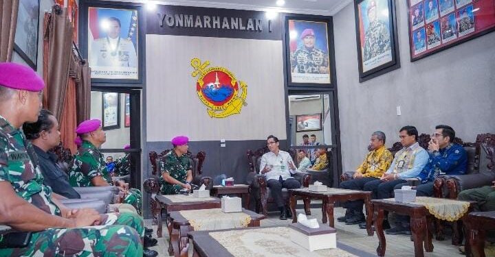Bangun Medan Utara, Rico Waas Tingkatkan Sinergitas dengan Yonmarhanlan I Belawan Medan