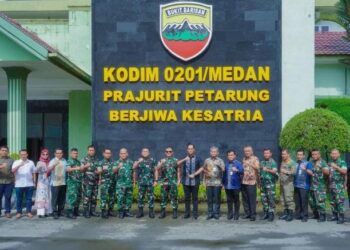 Dukung Pembangunan dan Atasi Kenakalan Remaja, Rico Waas Perkuat Sinergitas dengan Dandim 0201/Medan