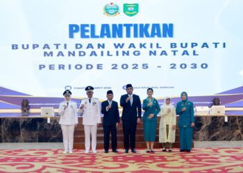 Lantik Bupati dan Wakil Bupati Madina, Bobby Nasution Ingatkan Kesejahteraan Rakyat Sebagai Landasan Bekerja