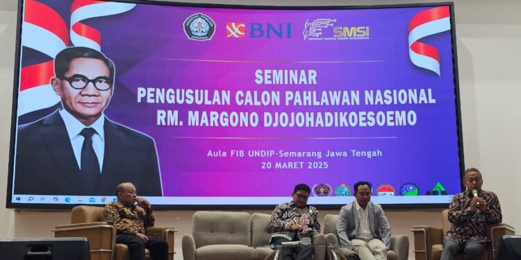 Seminar Provinsi Jawa Tengah: Kolaborasi SMSI dan Undip Perjuangkan RM Margono Djojohadikusumo Jadi Pahlawan Nasional