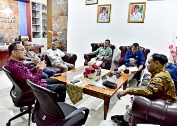 Terima Kunjungan Anggota DPRD Humbahas Plt Kadis Kominfo Sumut Sampaikan Program Pemerataan Inklusi Digital