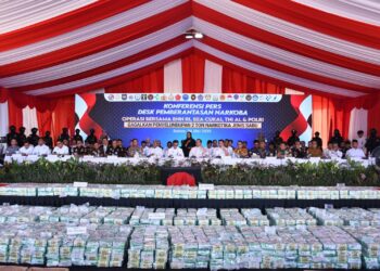 Dua Ton Sabu Disita, BNN RI-POLDA KEPRI-BEA Dan CUKAI-TNI AL Gaggalkan Upaya Penyelundupan Sabu Terbesar Sepanjang Sejarah