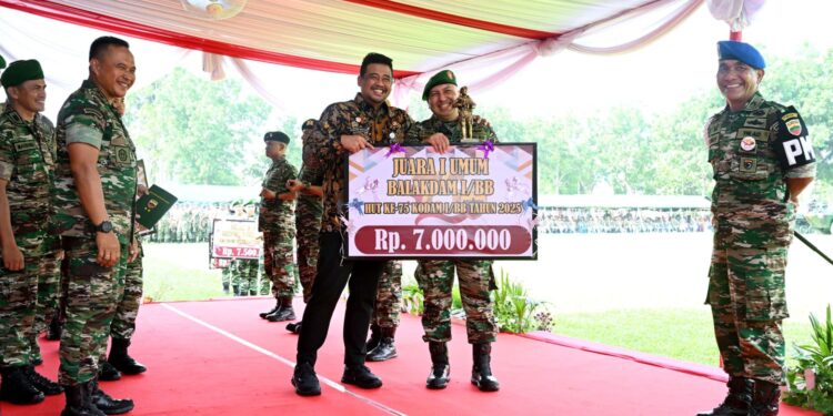 HUT Kodam I/BB ke-75 Tahun  Bobby Nasution Apresiasi Selalu Hadir Bantu Pemprov Sumut Membangun Daerah