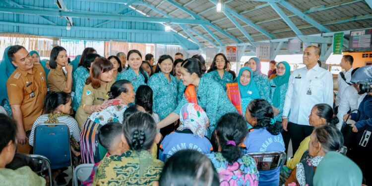 Ketua TP PKK Sumut  Kahiyang Ayu Tinjau Posyandu,Pastikan Layanan Kesehatan dan Pemberdayaan di Desa Berjalan Baik