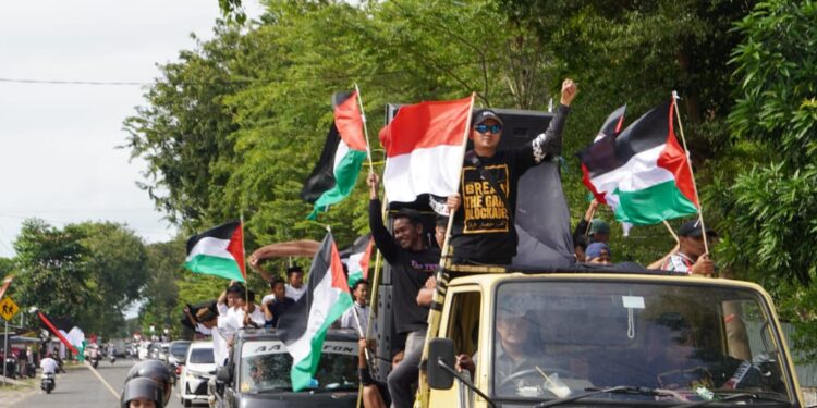 UBN Serukan Boikot Israel di Indonesia Peace Convoy Sinjai–Bulukumba