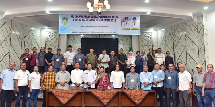 Buka Musyawarah Forum Wartawan Pemprov Sumut, Kepala Dinas Kominfo Harapkan Terus Lanjutkan Kolaborasi