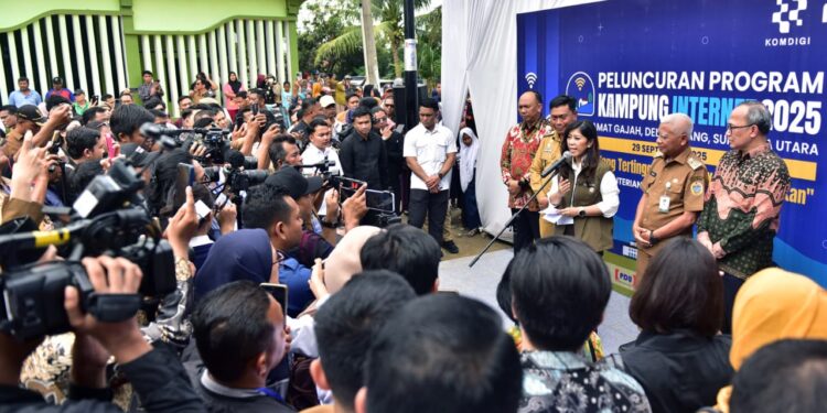 Menteri Komdigi Resmikan Ribuan Kampung Internet,  Wagub Sebut Sesuai Program PHTC Provinsi Sumut