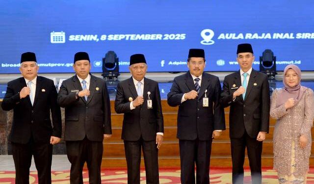 Lantik Pejabat Pimpinan Tinggi Pratama dan Administrator,  Wagub Sumut Surya Minta Terus Lakukan