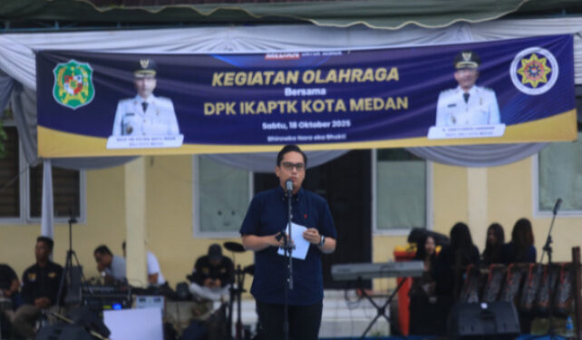 Rico Waas Dan Zakiyuddin Harahap Olahraga bersama DPK IKAPTK Kota Medan, Perkuatan Sinergitas Untuk Membangun Kota