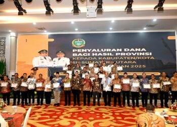 Distribusikan Lagi DBH ke Kabupaten/Kota Rp601 Miliar, Bobby Nasution Harap Dimaksimalkan untuk Kesejahteraan Rakyat