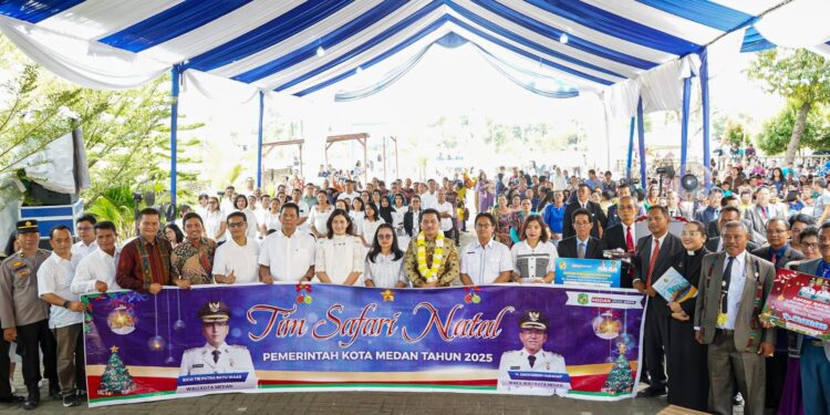 Safari Natal di HKBP Taman Deli Martubung, Pemko Tekankan Kerukunan dan Penguatan Modal Sosial