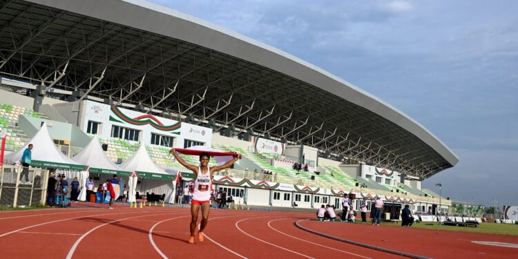 Pemecah Rekor Asal Singapura di Kejuaraan Atletik U18 & U20 Asia Tenggara Puji Stadion Madya Atletik Sumut