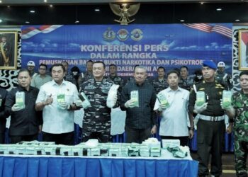 Pemusnahan 41,7 Kg Narkotika, Sekdaprov Sumut Tegaskan Tidak Ada Ruang bagi Sindikat