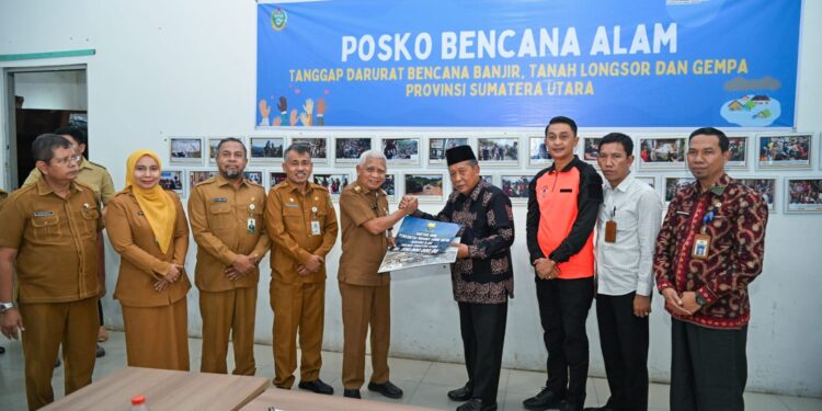 Wagub Sumut Terima Bantuan Pemprov Jambi untuk Penanganan Bencana