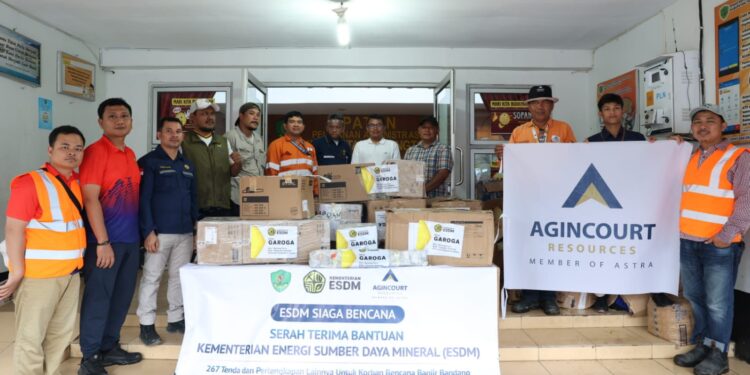 Kementerian ESDM Salurkan Bantuan untuk Korban Bencana melalui Pemkab Tapanuli Selatan dan Agincourt Resources