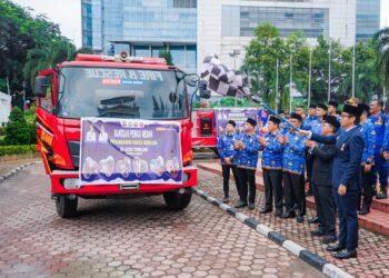 Usai Pimpin Upacara Bela Negara, Rico Waas Lepas Armada Bantu Pembersihan di Kab. Aceh Tamiang