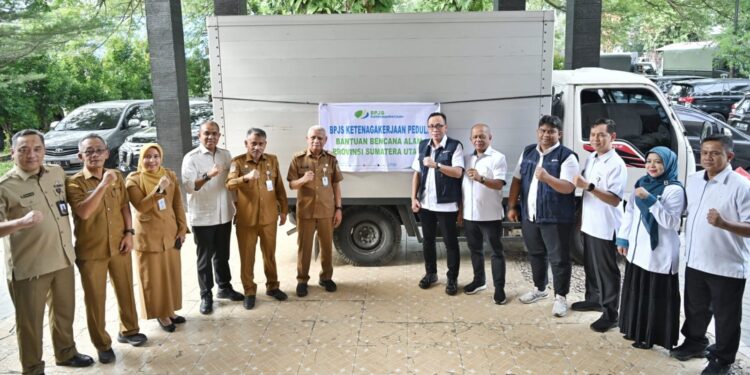 Wagub Sumut Terima Bantuan senilai Rp650 Juta dari BPJS Ketenagakerjaan Sumbagut