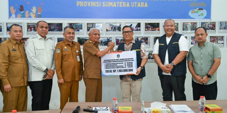 Terima Bantuan Rp1,153 Miliar dari Kepri,  Wagub Sumut : Bantuan ini Sangat Berarti