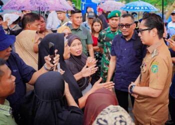 Tinjau Jembatan Gantung Kota Bangun Yang Rusak, Wali Kota Medan Prioritaskan Penguatan Sementara