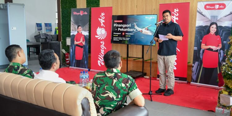 Resmikan Rute Pinangsori–Pekanbaru,  Gubernur Bobby Nasution Minta Harga Tiket Terjangkau