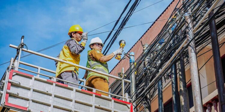 Tahun Ini, 12 Ruas Jalan di Medan Bebas Kabel Udara