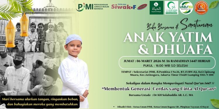 LAZIS KB PII dan Al Washliyah Suport Kegiatan PJMI Santunani  40 Yatim & Duafa Jamaah Al Hayat di Cipinang