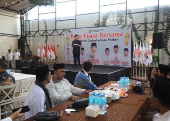 Di Bukber Gerindra, Rico Waas Tegaskan Komitmen Jalankan Program Presiden Prabowo di Kota Medan