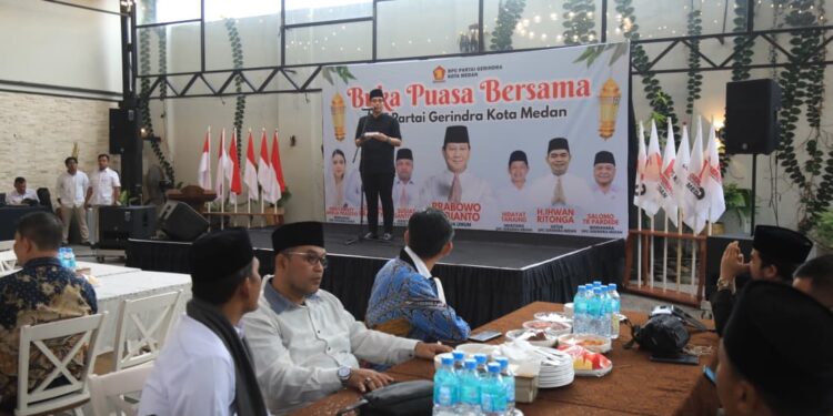 Di Bukber Gerindra, Rico Waas Tegaskan Komitmen Jalankan Program Presiden Prabowo di Kota Medan