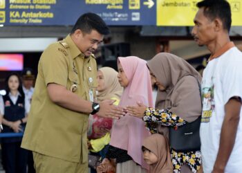 Lepas 6.500 Lebih Peserta Mudik Gratis Idulfitri, Bobby Nasution Ingin Kurangi Mobilitas Kendaraan Pribadi