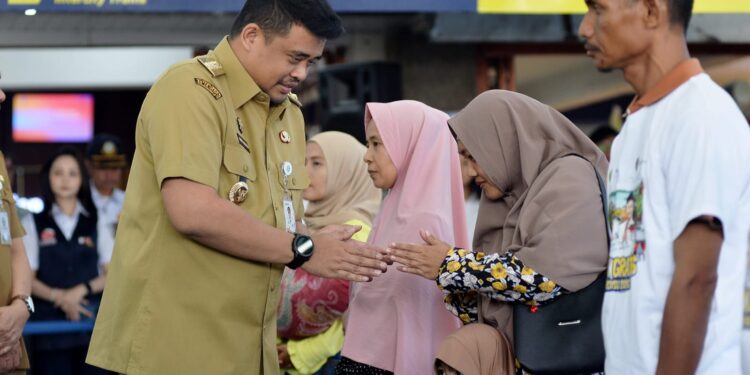 Lepas 6.500 Lebih Peserta Mudik Gratis Idulfitri, Bobby Nasution Ingin Kurangi Mobilitas Kendaraan Pribadi