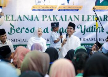 Wujudkan Mimpi Baju Lebaran, Pemko Medan dan BAZNAS Ajak 400 Anak Yatim Belanja Bareng, Rico Waas: Semua Anak Harus Bahagia di Hari Raya