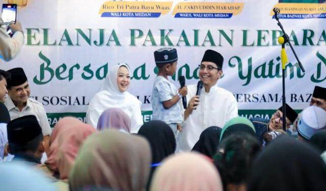 Wujudkan Mimpi Baju Lebaran, Pemko Medan dan BAZNAS Ajak 400 Anak Yatim Belanja Bareng, Rico Waas: Semua Anak Harus Bahagia di Hari Raya