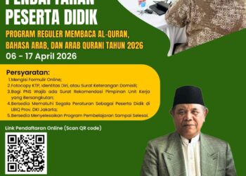 LBIQ DKI Buka Pendaftaran Gratis Belajar Bahasa Arab dan Membaca Al-Qur’an