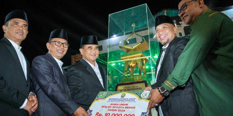 Resmi Ditutup, Medan Selayang Juara Umum MTQ Ke-59 Kota Medan