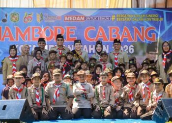 Buka Jambore Cabang Kota Medan 2026, Rico Waas Tekankan Pembentukan Karakter dan Disiplin Generasi Muda Menuju Indonesia Emas 2045