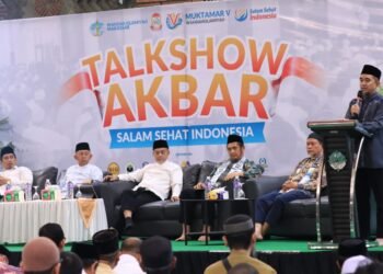 Ribuan Warga Makassar Meriahkan Talkshow dan Jalan Sehat Semarak Muktamar V Wahdah Islamiyah