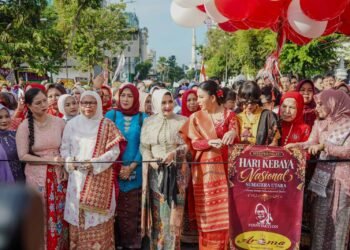 Dihadiri Martinijal Zakiyuddin Harahap, Hari Kebaya Nasional 2026 di Medan Berlangsung Meriah