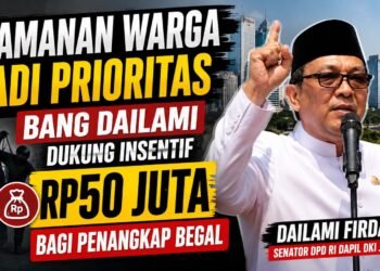 Keamanan Warga Jadi Prioritas, Bang Dailami Dukung Insentif Rp 50 Juta bagi Penangkap Begal