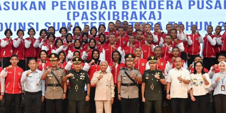 Wagub Sumut Surya Lepas 74 Paskibraka, Dorong Pembinaan Berkelanjutan untuk Cetak Pemimpin Masa Depan
