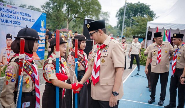 Rico Waas Lepas Kontingen Pramuka Medan ke Jamnas XII: Jaga Nama Baik Kota, Bangun Jejaring, Bawa Pulang Pengalaman