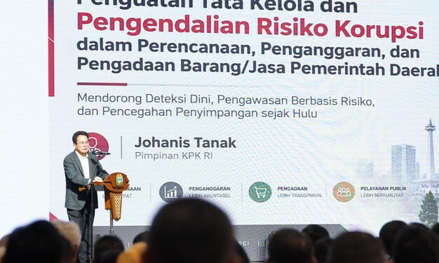 Ikuti Rakor Penguatan Tata Kelola Pemerintahan Daerah dan Pencegahan Korupsi, Rico Waas Tandatangani Komitmen Bersama