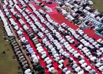 Salat Istisqa Digelar di Alun-Alun Kabupaten Bogor, Tak Lama Kemudian Hujan Turun Deras