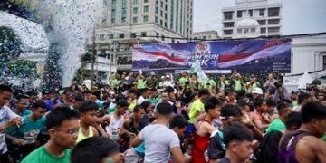 Rico Waas Bersama Pangdam I/BB dan Wagubsu Lepas 20.000 Peserta Fun Run 5K