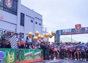 Rico Waas Lepas Ribuan Peserta Korpasgat Charity Run 2026, Olahraga Jadi Gerakan Kepedulian