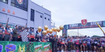 Rico Waas Lepas Ribuan Peserta Korpasgat Charity Run 2026, Olahraga Jadi Gerakan Kepedulian